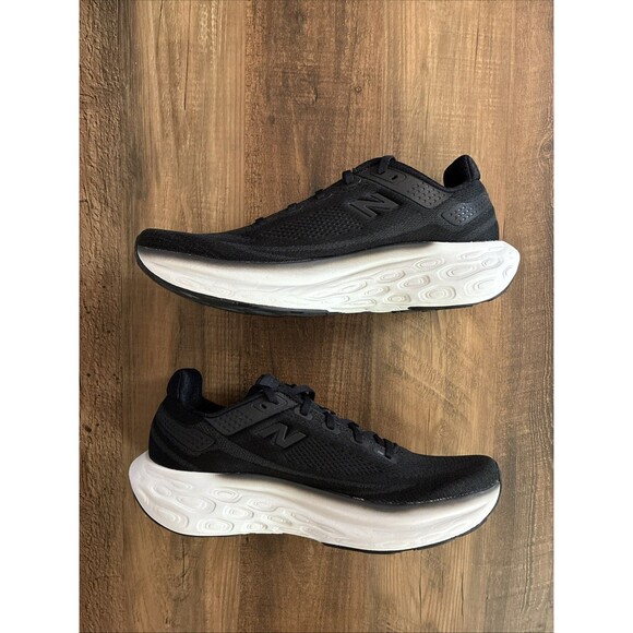 New Balance Fresh Foam 1080v13 Black White Men Size 10B Running Shoes M1080K13 - Picture 2 of 6